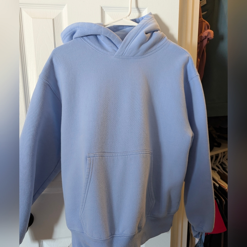 Light Blue Cozy Pullover Hoodie